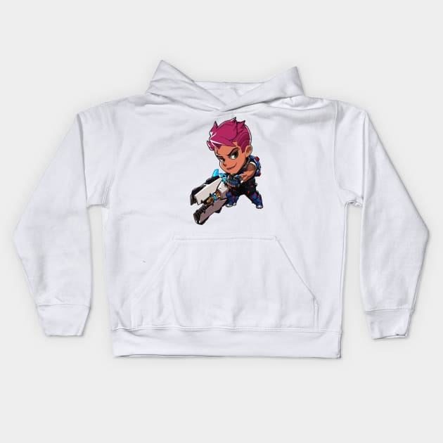 Zarya Cute Spray - Overwatch Kids Hoodie by Bystanders